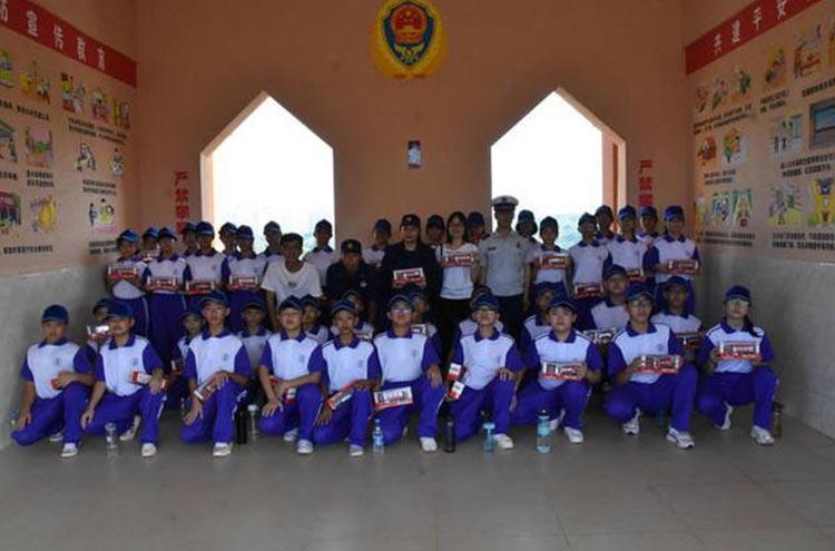 “開學第一課”文昌市中小學校走進應急消防科普教育基地